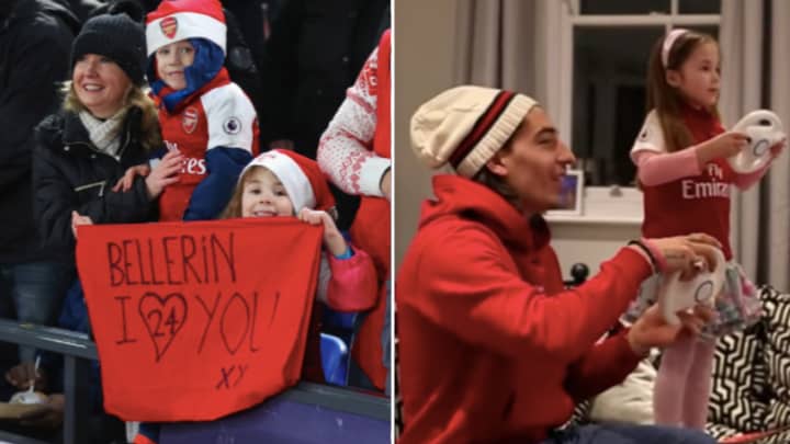 Hector Bellerin Visits The Girl Who Made A Banner For Him And It's Brilliant 