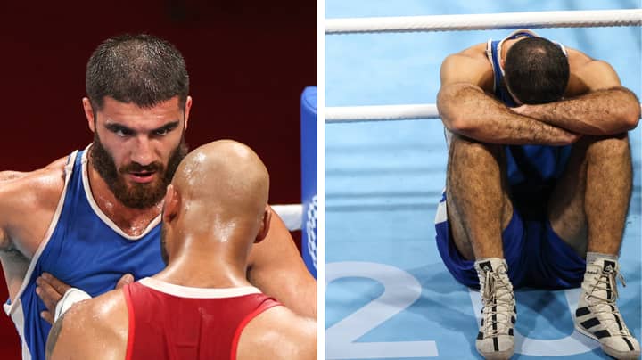 Olympic Boxer Throws Tantrum And Stages Protest After Disqualification Against British Fighter