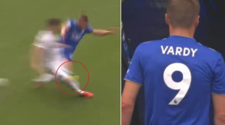 Jamie Vardy Given Straight Red Card After 'Disgusting' High Challenge 