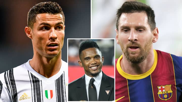 Samuel Eto'o Predicts 'New God' To Join Cristiano Ronaldo And Lionel Messi As A Football Great