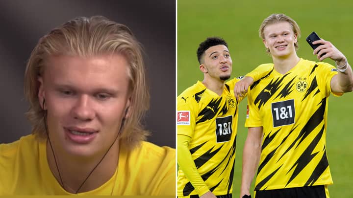 Erling Haaland Finally Reacts To Close Friend Jadon Sancho Joining Manchester United