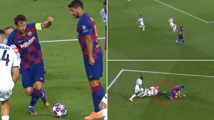 Lionel Messi's Most Underrated Goal Of His Career Saw Him Hit The Floor, Still Somehow Scored
