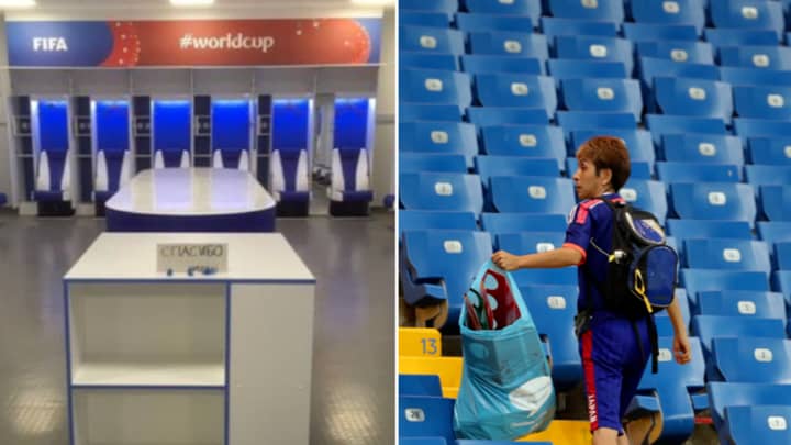 Japan Players Cleaned Up Their Changing Room After World Cup Elimination