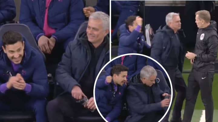 Jose Mourinho's Priceless Reaction When Told Raheem Sterling Was On A Yellow Card