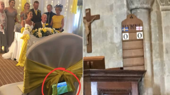 Wedding Guests Around The Country Are Doing Everything They Can To Watch England vs Sweden