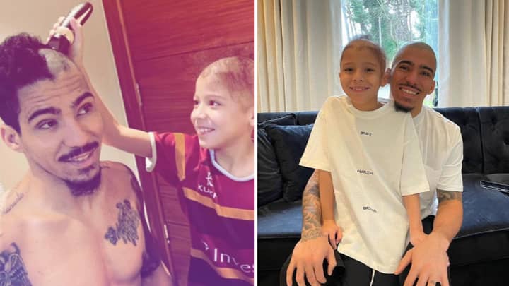 Everton Midfielder Allan Let His 9-Year-Old Alopecia-Suffering Son Shave His Hair Off So They Look The Same