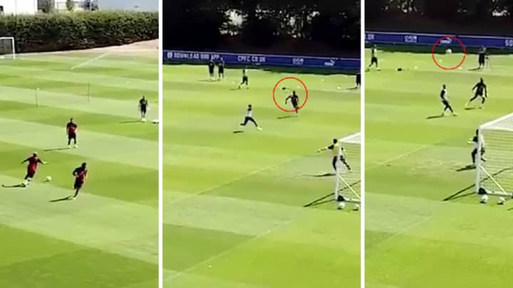 Wilfried Zaha Scores Incredible Goal In Crystal Palace Training