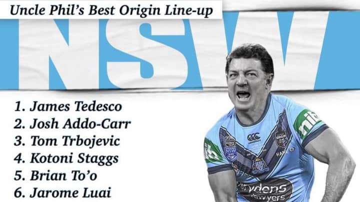 Social Media Legend 'The Gould Father' Has Named His NSW Origin Team And It's Scarily Good