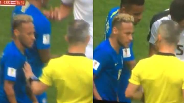 What Neymar Said To The Referee During Brazil Vs. Costa Rica 