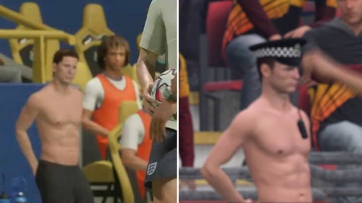 Bizarre New FIFA 21 Glitch Sees Shirtless Men In The Stadium