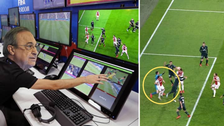 Fans Are Furious After VAR Controversially Rules Out Ajax's Goal Against Real Madrid In The Champions League