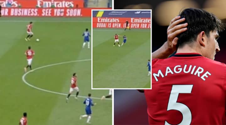 Harry Maguire Attempting To Dribble Through Chelsea's Team Has Fans Wondering How He Cost £80 Million