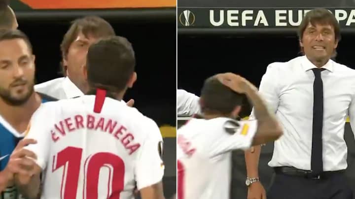 The Moment Antonio Conte Offered Out Ever Banega After He Said 'Let's See If This Wig Is Real'