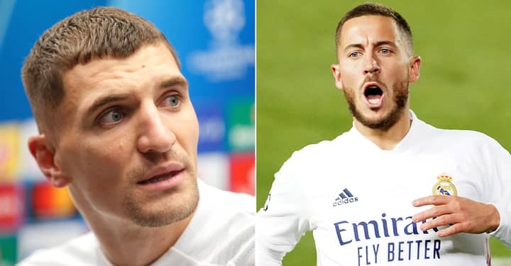 Thomas Meunier Shares Hilarious Story Of Real Madrid President’s Reaction To Him Injuring Eden Hazard