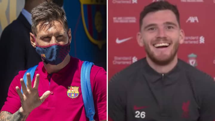 Andy Robertson Asked How Many Goals Lionel Messi Would Score In The Premier League
