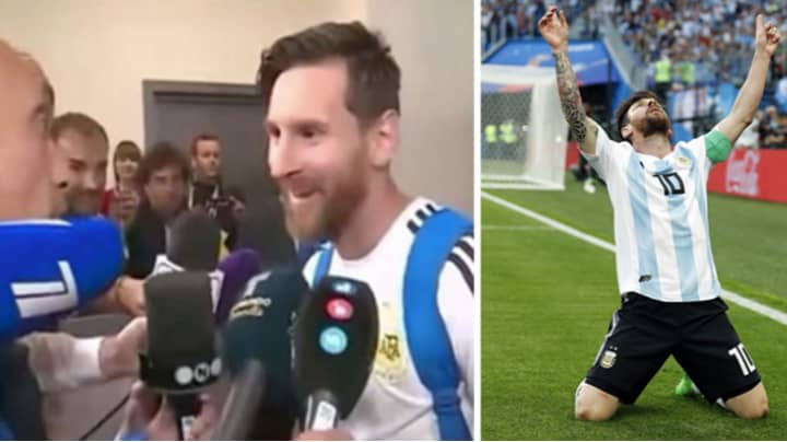 Lionel Messi Stuns Argentine Reporter With Beautiful Gesture After Nigeria Game