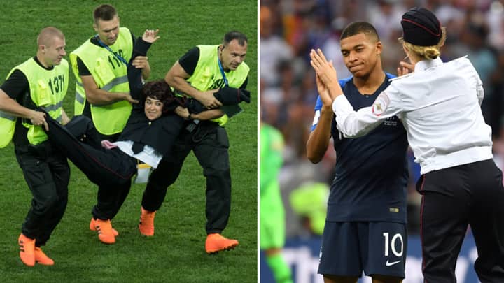 World Cup Final Pitch Invaders Receive Punishment For Protest
