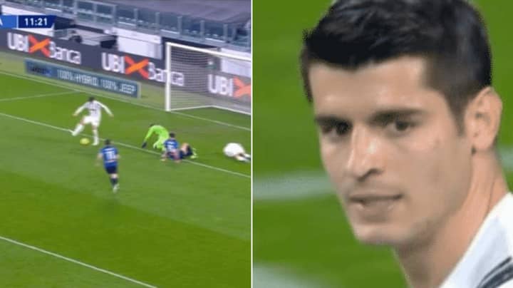 Alvaro Morata Misses Horrendously From Seven Yards Out Against Atalanta