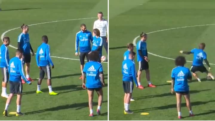 Luka Modric Loses It With Gareth Bale In Real Madrid Training