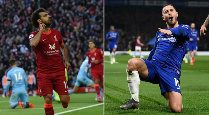 Debate Over Who Was Better In Their Prime Between Hazard and Salah Sends Internet Into Meltdown