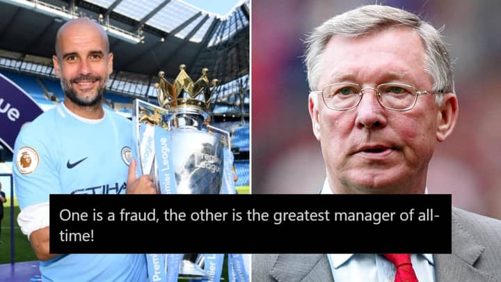 Man City Fans Are Claiming Pep Guardiola Is A Better Manager Than 'Overrated' Sir Alex Ferguson