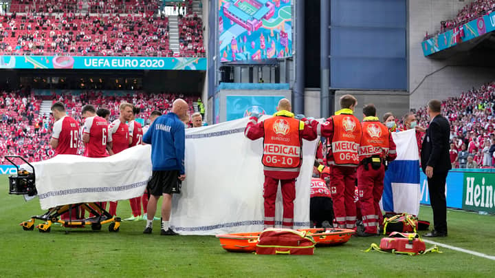 Christian Eriksen Collapses During Denmark's Euro 2020 Clash Against Finland