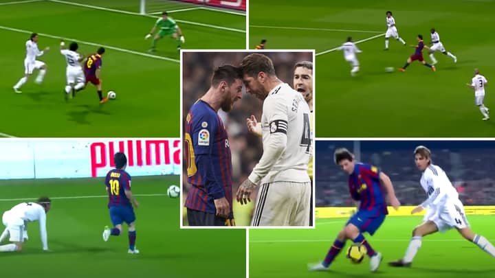 Incredible Compilation Emerges Of Lionel Messi 'Destroying' Sergio Ramos For 14 Years Straight
