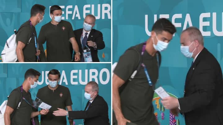 Cristiano Ronaldo Almost Denied Access To The Portugal Game By Eager Security Guard