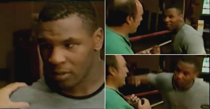 Young Mike Tyson Scares TV Interviewer With Vicious Punching Display