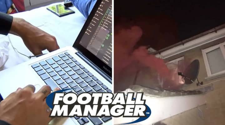 Football Manager Fan Sets Off Flare In His Bedroom After Winning The League