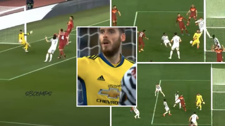 Compilation Of David De Gea's Incredible 10-Save Performance Against AS Roma Proves He's Still World-Class