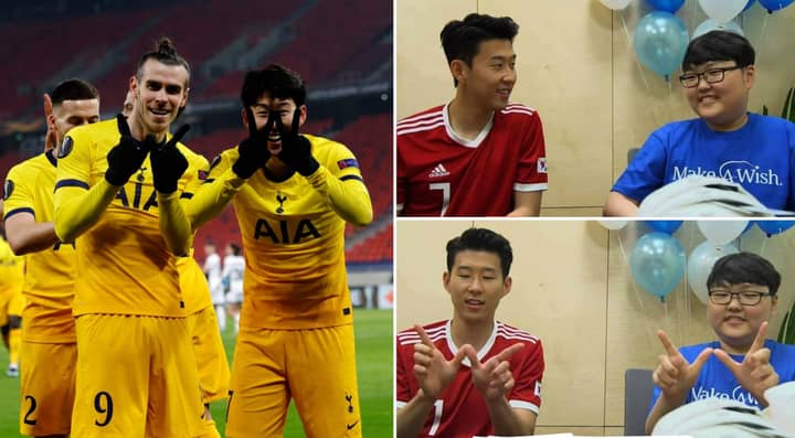 Son Heung-Min And Gareth Bale Celebration Was For Make-A-Wish Cancer Patient
