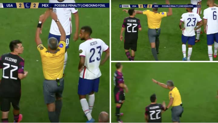 Referee's Overly Dramatic VAR Penalty Point Was Straight Out Of WWE 'Attitude Era'