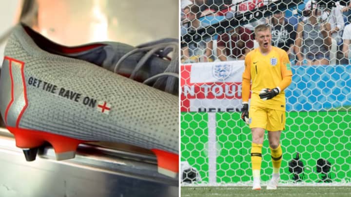 Jordan Pickford Has 'Get The Rave On' On His Nike Boots