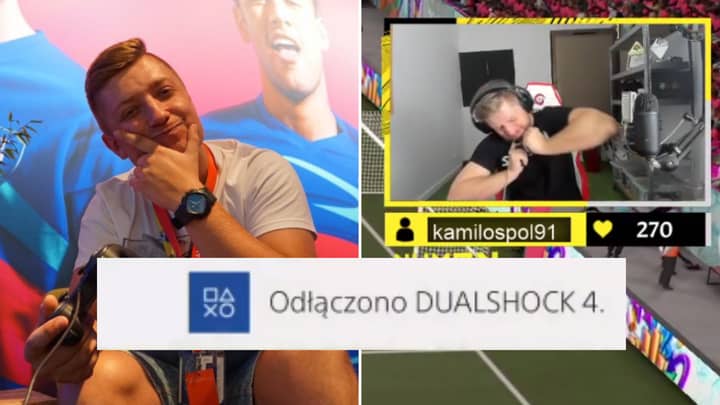 Twitch Streamer Snaps Controller In Half After Conceding Disrespectful Goal On FIFA 21