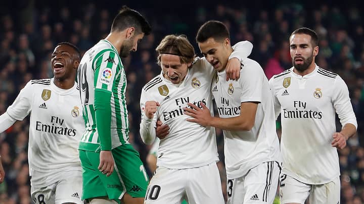 Real Madrid Posted Their Lowest Possession In A Game Since 2011