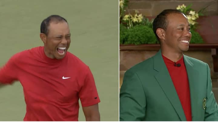 Emotional Tiger Woods Slips Into Prestigious Green Jacket And Says 'It Fits'