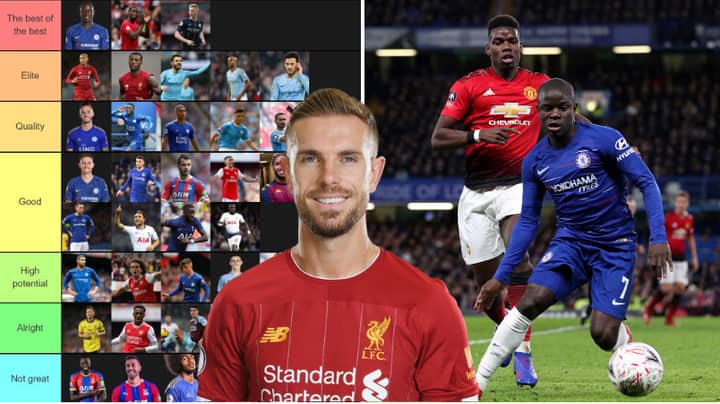 Premier League Midfielders Ranked From 'The Best' To 'Sh*t'