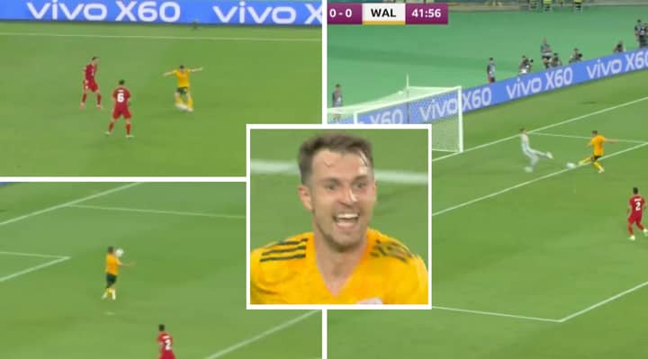 Gareth Bale Produces Outrageous, Swerving Cross-Field Pass To Assist Aaron Ramsey