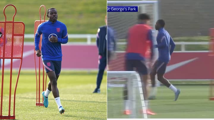 Fans Fume Over Coverage Of Tyrick Mitchell's First England Training Session