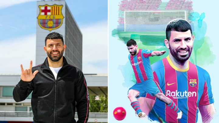 Sergio Aguero Officially Completes Free Transfer To Barcelona 