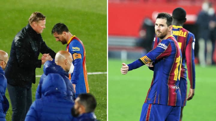 Ronald Koeman Sends Emotional Farewell Message To Lionel Messi
