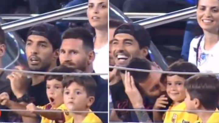 Lionel Messi's Son Accidentally Celebrated Barcelona Shot Hitting The Side-Netting