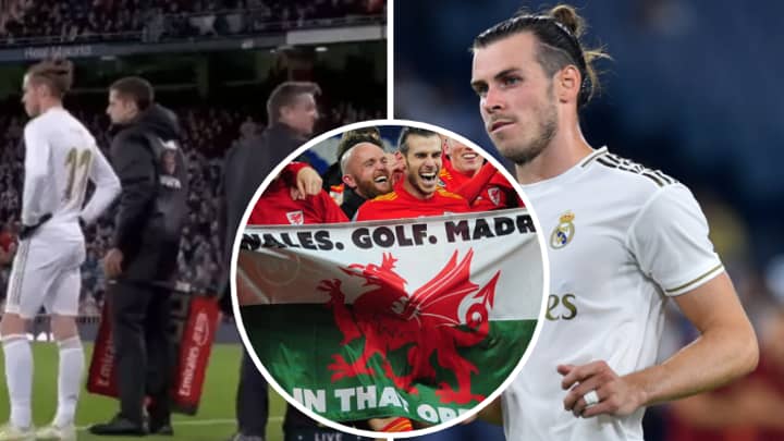 Gareth Bale Speaks Out About Real Madrid Fan's Reaction To His 'Wales, Golf, Madrid' Flag