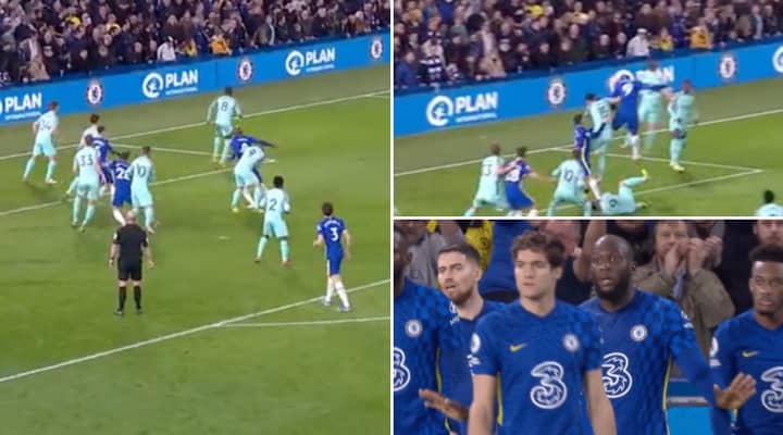 Fans Say Lukaku Made A ‘Blatant Foul’ On Maupay For Chelsea’s Opener