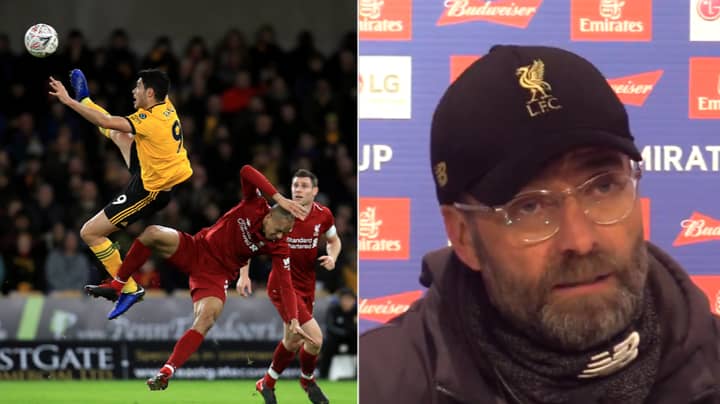 Jurgen Klopp Blames The Wind For Liverpool's FA Cup Defeat Against Wolves 