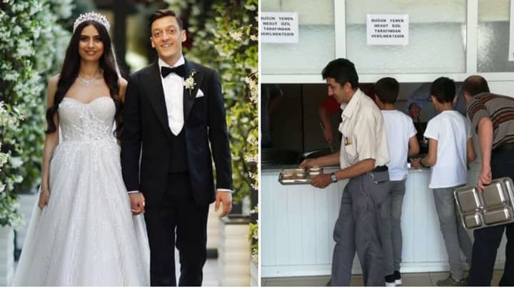 Mesut Ozil And His Wife Fed 16,000 Homeless People On Their Wedding Day