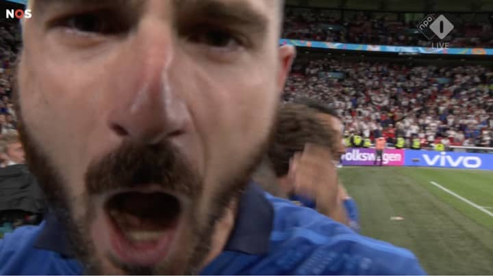 Leonardo Bonucci Screams 'It's Coming To Rome' To The Camera After Beating England In Euro 2020 Final