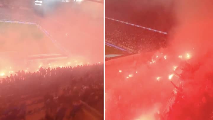 Drone Footage Of Lech Poznan Fans Has Gone Viral, There's No Party Without Pyro