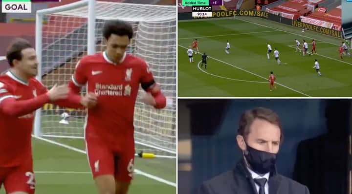 Trent Alexander-Arnold Scores Incredible 90th Minute Winner For Liverpool With Southgate Watching